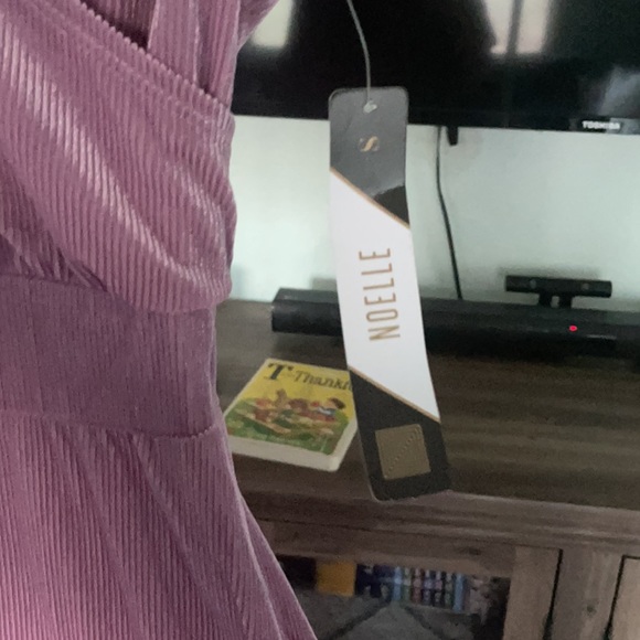 LuLaRoe Lilac Velvet Noelle Elegant Dress - Picture 4 of 5